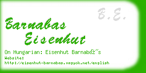 barnabas eisenhut business card